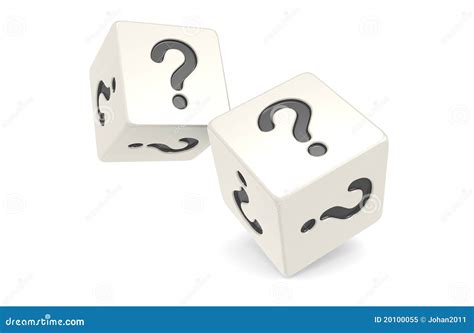Dice With Question Mark Stock Illustration Illustration Of Luck