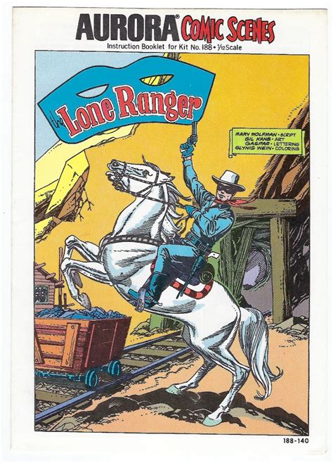 1974 Aurora Comic Scenes Lone Ranger Model Kit Comic Book