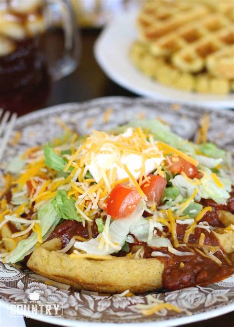 Cornbread Waffles With Chili And Fixins The Country Cook