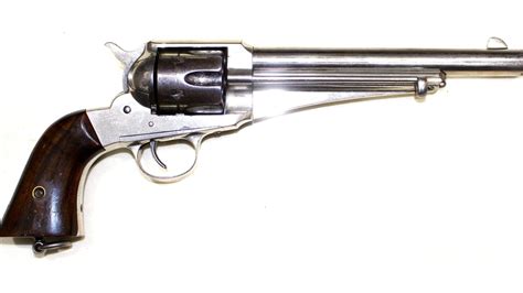 Rare Nickel 45 Long Colt Remington Model 1875 Revolver Mjl Militaria