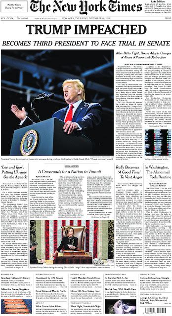 The New York Times International Edition In Print For Friday Dec 20 2019 The New York Times