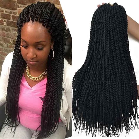 Buy 18 Inch 8packs Senegalese Twist Hair Crochet Braids 30standspack
