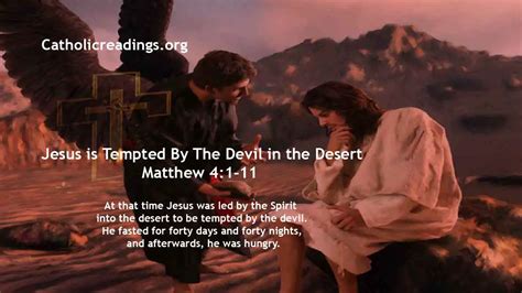 Jesus Is Tempted By The Devil In The Desert