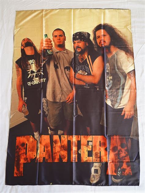 Pantera Band Photo 1991 Flag Heavy Thrash Groove Metal Cloth Poster