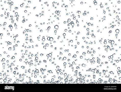 Realistic Fizz Bubbles Underwater Soda Water Bubbles Of Transparent
