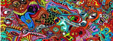 Psychedelic Surreal Drawing Facebook Cover Photo