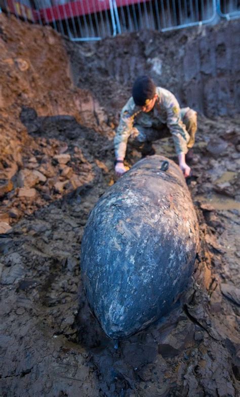 Huge Unexploded Ww2 Bomb Discovered Buried Deep At Building Site In Affluent London Suburb