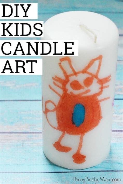Diy Kids Artwork Candle Candle Making