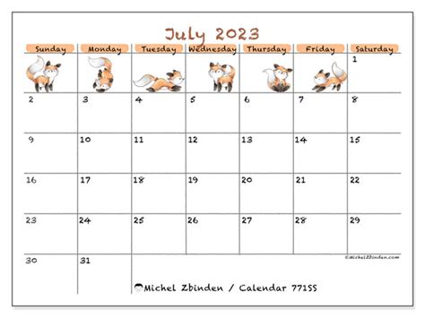 July 2023 Calendar Template Printable 47ss Michel Zbinden Gy Vrogue