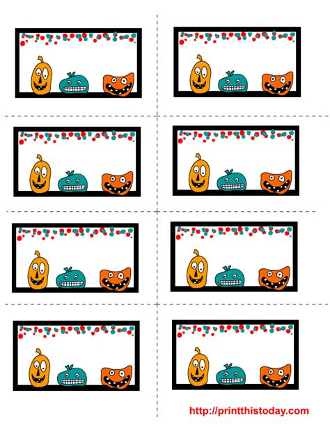 Free Printable Halloween Lables