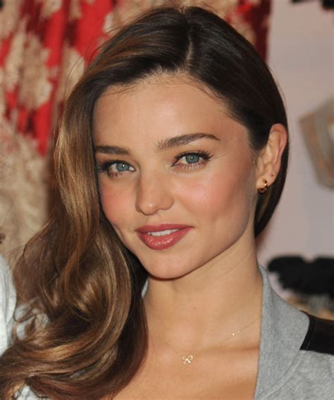 Miranda Kerr Long Straight Brunette Hairstyle With Light Brunette