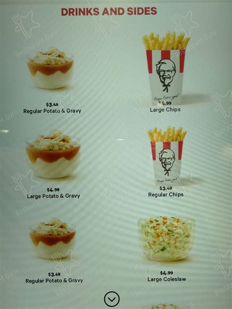 Menu At Kfc Quay Street Fast Food Auckland 10 Quay St