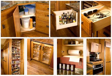 Vertical dividers are extremely useful for storing many different large, flat objects—cutting boards, cookie sheets, muffin tins, platters, baking pans, pie dishes, large lids, and even cooling racks. Four Wood Kitchen - Richard Landon Design