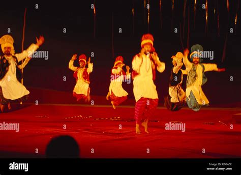 Bhangra Folk Dance Punjab India Asia Stock Photo Alamy