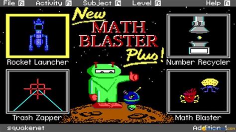 Math Blaster Plus Gameplay Pc Game 1987 Youtube