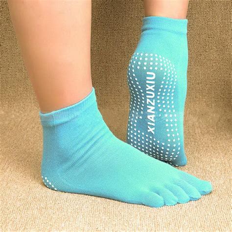 Prosource Yoga Toe Socks Anti Slip Traction Pilates Gym Exercise Multi Color Buy Online At Best