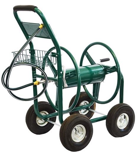 Xtremepowerus Garden Water Hose Reel Cart 300 Ft Outdoor Hd Yard