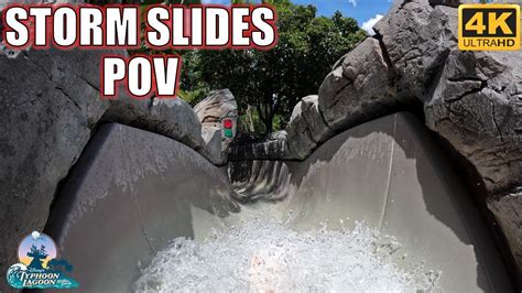 Storm Slides Pov 4k 60fps Typhoon Lagoon Body Slide Non Copyright Youtube