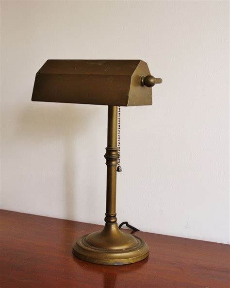Vintage Bronze Bankers Lamp Etsy Lamp Vintage Bronze Bankers Lamp