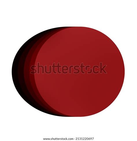 Red Oval Circles Oval Circles Red Stock Vector Royalty Free