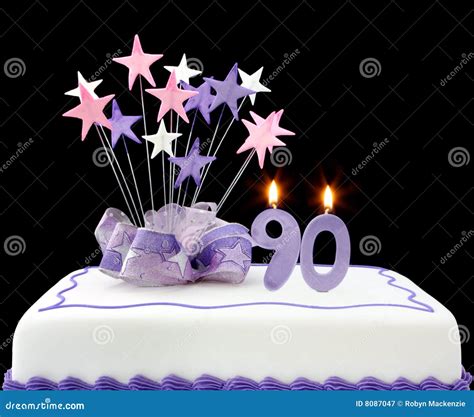 90th Cake stock image. Image of star, birthday, food, black - 8087047