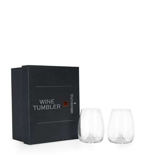 Waterford Elegance Stemless Wine Glass Set Of 2 Harrods Us