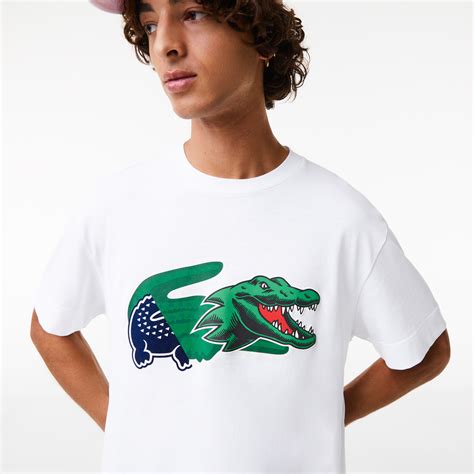 Mens Relaxed Fit Oversized Crocodile T Shirt Mens T Shirts New In 2023 Lacoste