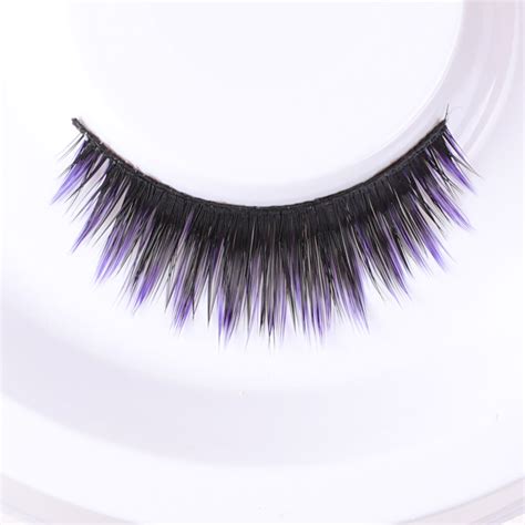 Buy 6 Pairs E 3 Black Purple False Eyelashes Premium