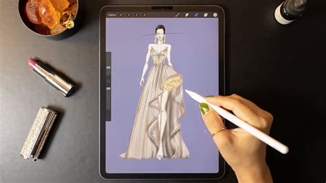 Procreate Digital Fashion Illustration Tutorial Dress On Ipad Pro