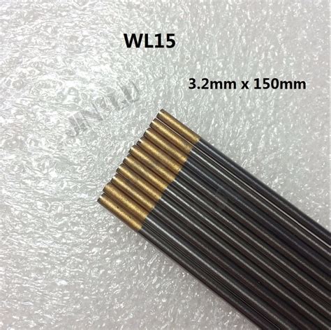 Tig Electrode Gold Tip 3 2mm X 150mm 10pcs Tungsten Electrode WL15 TIG