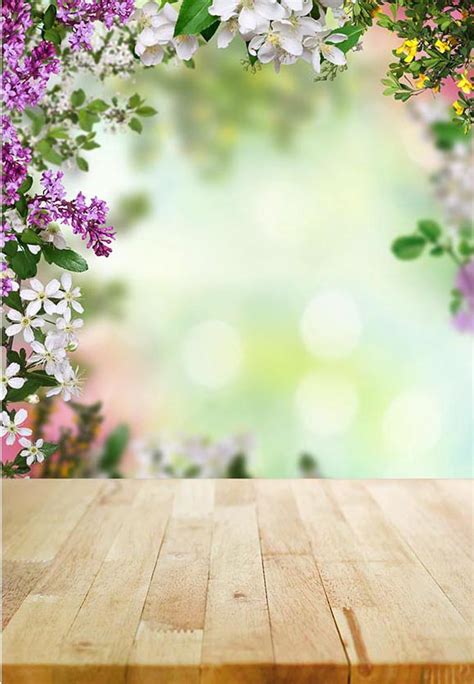Beautiful Spring Natural Scenery Backdrop For Photography F 2357