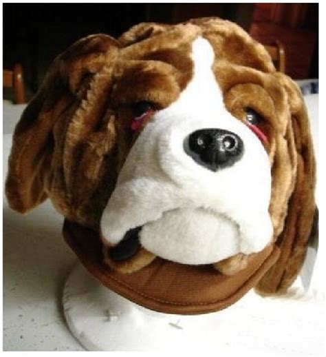 Dog Hat Plush Hound Pound Adult Bulldog Men Women For Humans Costume Animal Cap Ebay
