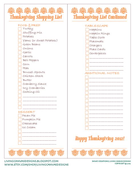 10 foods that should be on your list for a true thanksgiving meal. Thanksgiving Shopping List Freebie Printable... | Tips ...