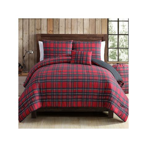 Vcny Tartan Plaid Comforter Set Red Plaid Comforter Plaid Bedding Buffalo Plaid Bedding
