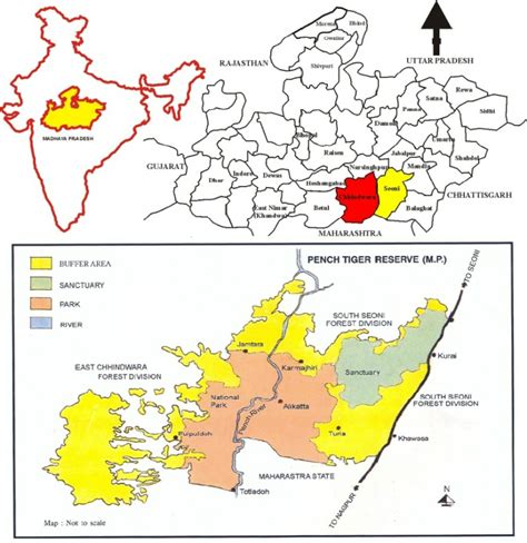 Map Showing Pench Tiger Reserve Study Area Download Scientific Diagram