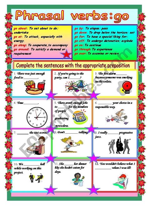 Phrasal Verbs Go ESL Worksheet By Demmieb