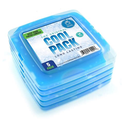 Healthy Packers Blue Gel Slim Long Lasting Ice Packs For Lunch Box Or