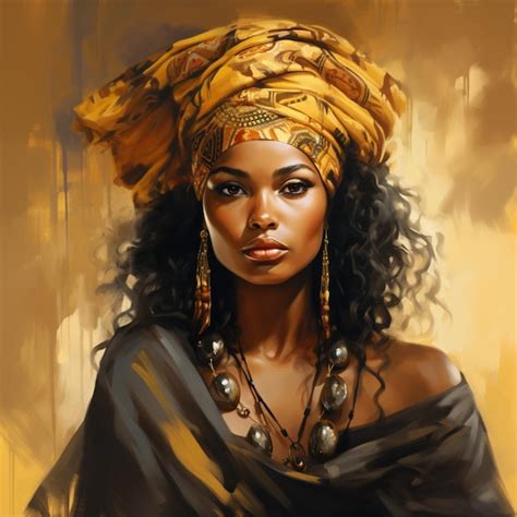 premium ai image beautiful black woman beautiful image ai generated art