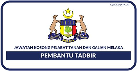 Bekijk wat werknemers zeggen over werken bij pejabat pengarah tanah dan galian. Jawatan Kosong Terkini Pejabat Tanah dan Galian Melaka ...
