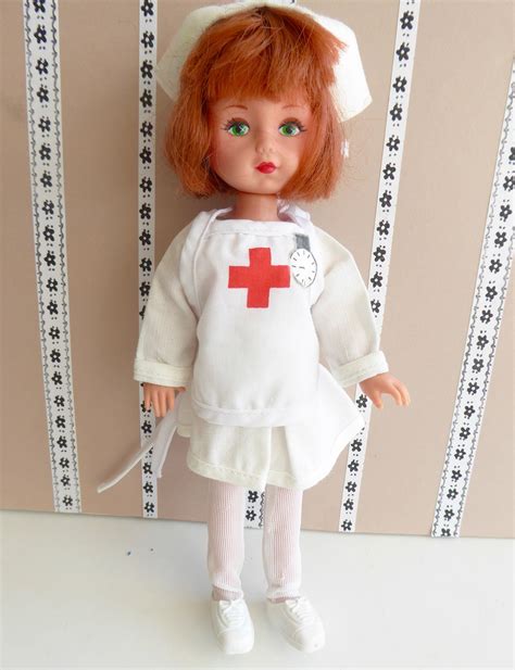 2 Piece Doll Nurse Outfit A Vintage Set To Fit 8in20cm Dolls Etsy Uk