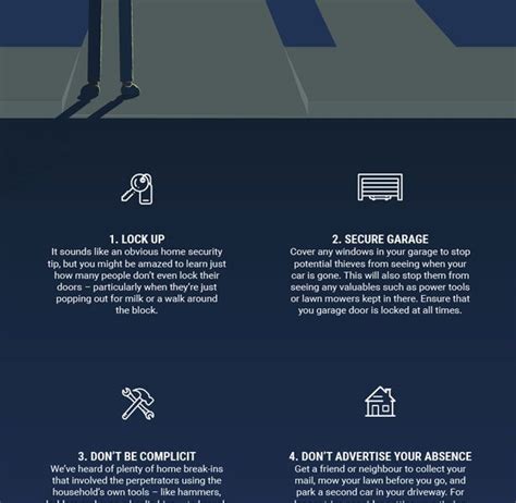 Infographic How To Secure Your Home 8 Key Home Security Tips Best