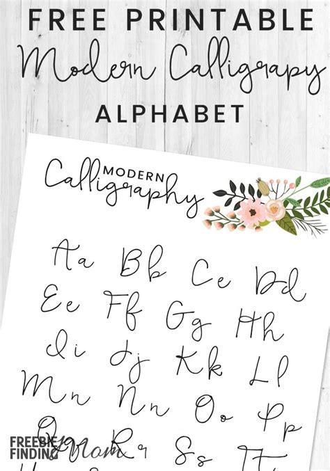 Free Printable Modern Calligraphy Alphabet