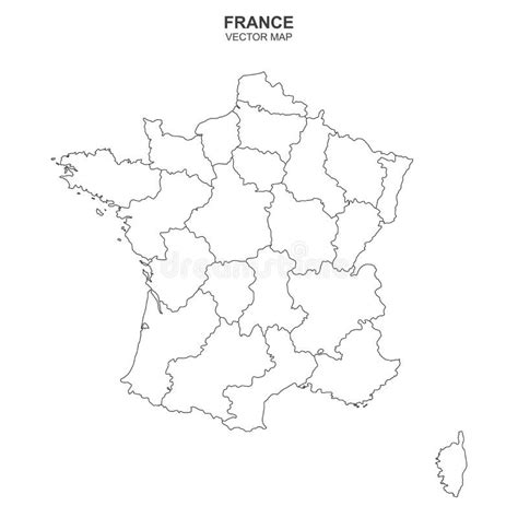 France Map Outline Political Blank Map Of France France Outline Map