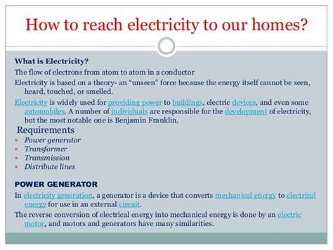 How Do We Get Electricity Into Our Homes On The World Wallpaper