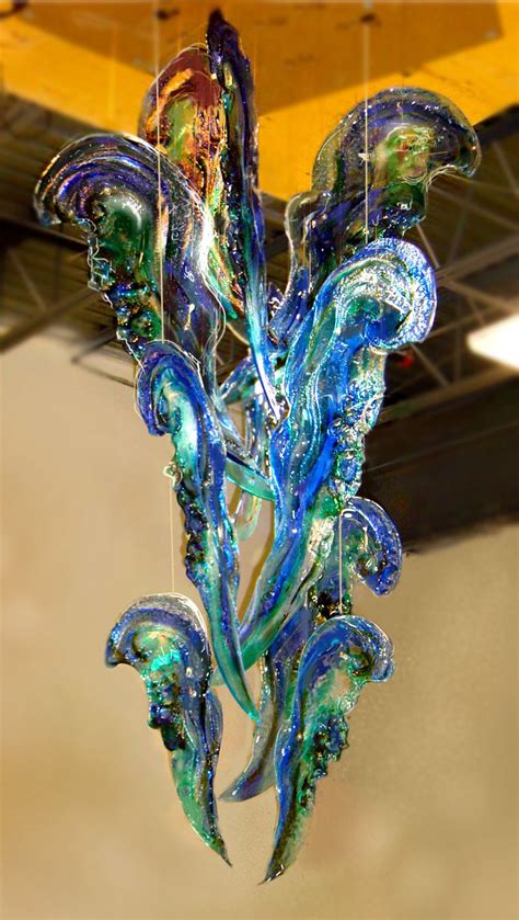 Artistic Glass Hanging Sculpture By Mailhot Thinkglass Fused Glass Glass Wall Glass