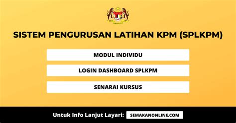 Untuk makluman semua guru, kpm melancarkan satu sistem modul pengurusan guru atau eoperasi bagi memudahkan guru verifikasi dan mengemaskini maklumat terkini. SPLKPM: Login Dashboard Sistem Pengurusan Latihan KPM 2020