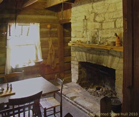 Interior Of Pioneer Log Cabin Bing Images Country Primitive Rustic