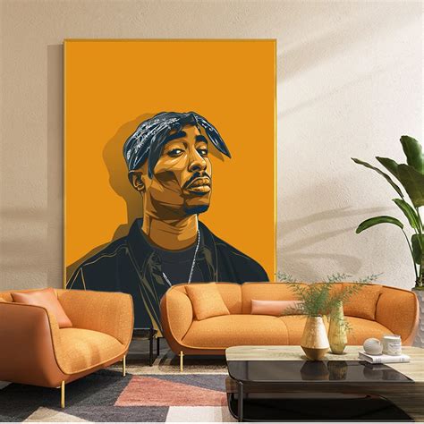 Tupac Modern Art Posters And Prints Portrait Of 2pac Canvas Paintings