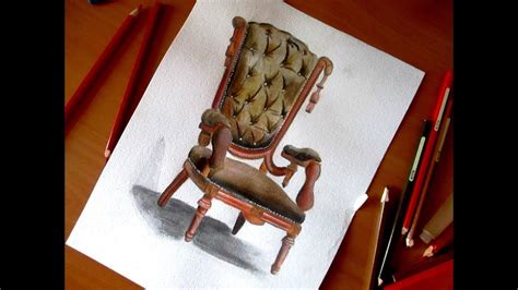 How to draw a chair Sandalye çizimi YouTube