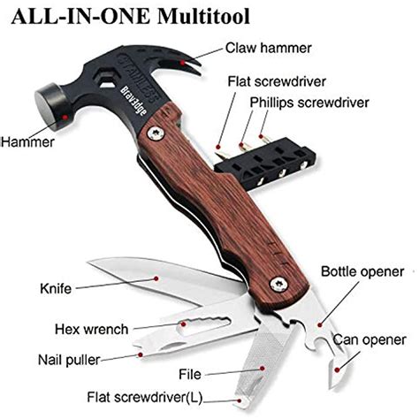 Multitool Claw Hammer Portable Multi Purpose Car Tool Stainless Steel